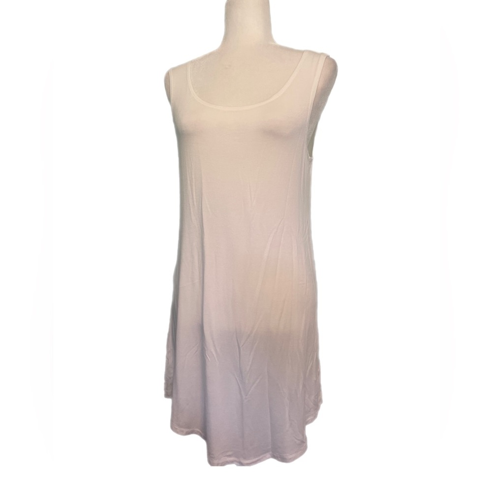 LOGO by Lori G layers white tank dress size M